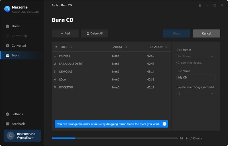 burn cd