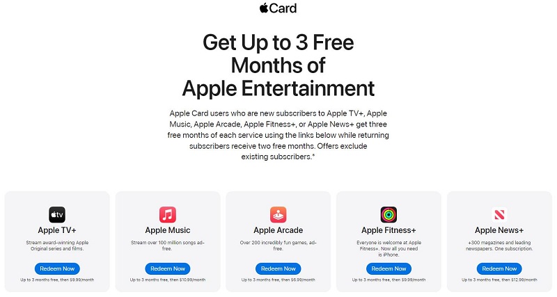 Get up to 3-month Apple Music for free with Apple Card