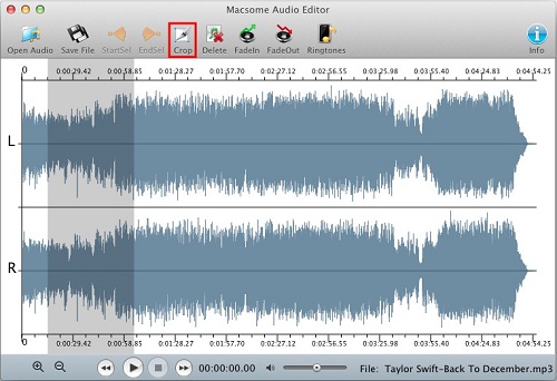 Crop audios on Mac