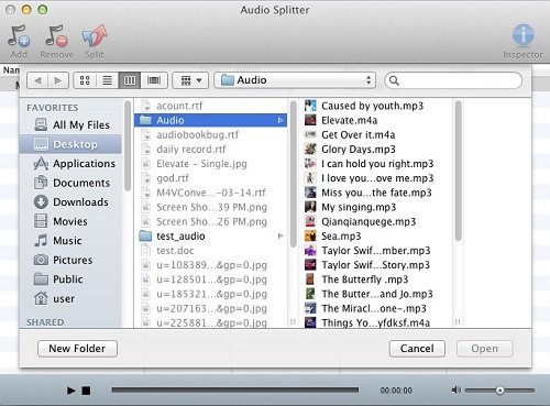 Add audio files