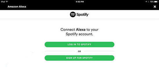 Connect Alexa to your Spotify Account