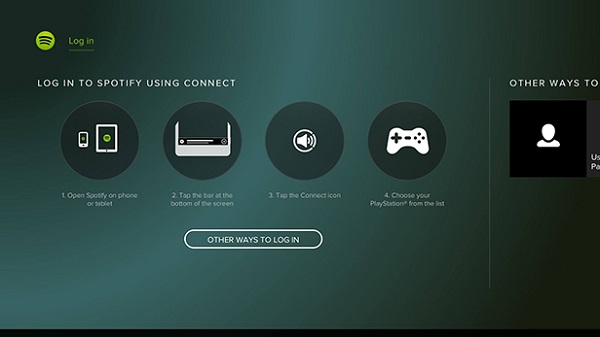 connect spotify with ps4
