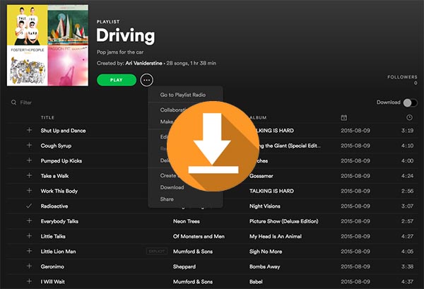 Download spotify playlist store online free