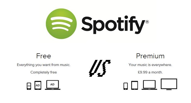 Spotify Free VS Spotify Premium