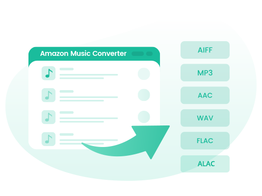 Amazon Musicを汎用性の高いMP3、AAC、FLAC、WAV、AIFF、ALACに変換