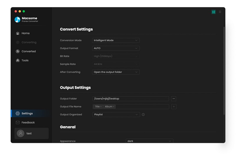 Set MP3 as the output format