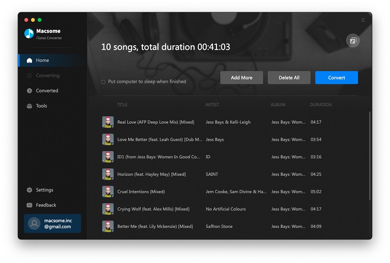 Add Apple Music Files to convert