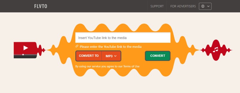 Convert YouTube to MP3 with FLVTO