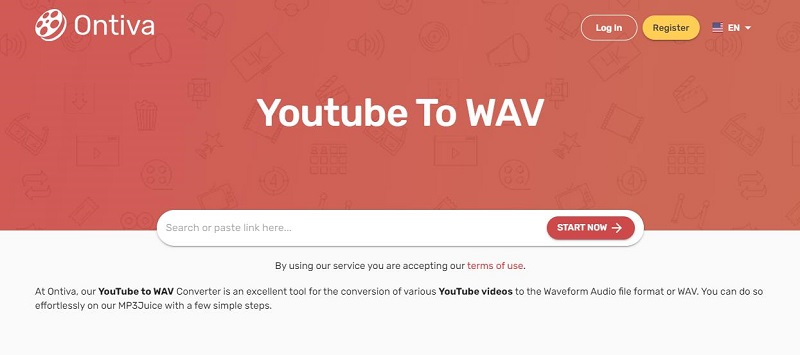 Ontiva.com YouTube to WAV online free converter