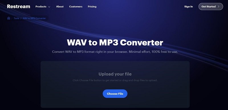 Restream WAV to MP3 Converter