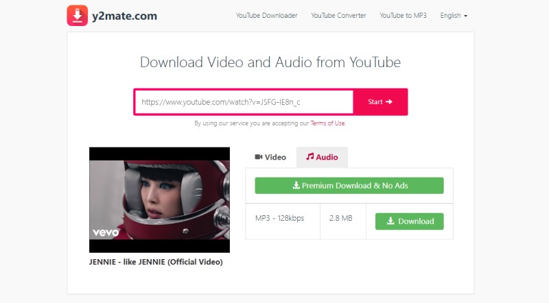 Download Video and Audio from YouTube with Y2Mate