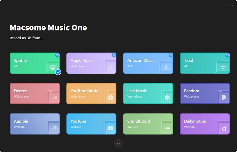 interface of Macsome Music One