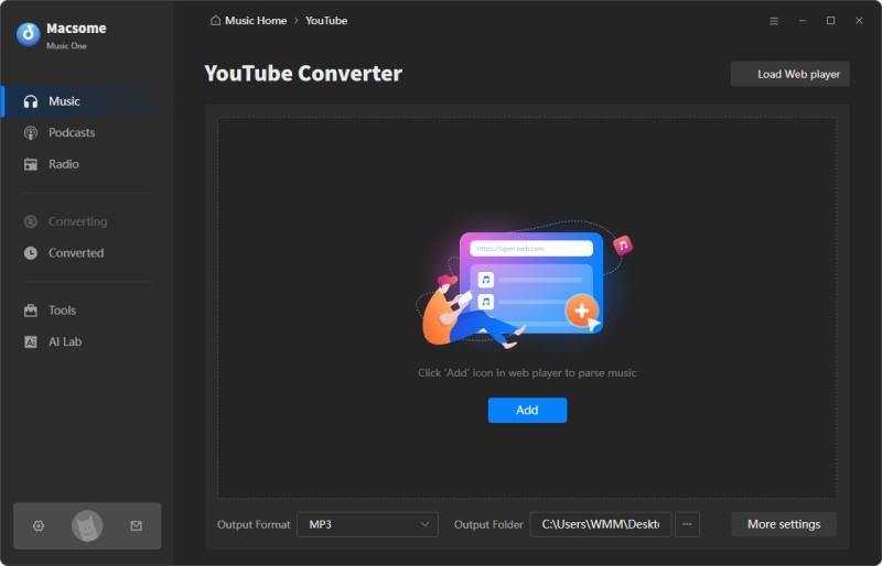 Download music from YouTube to MP3