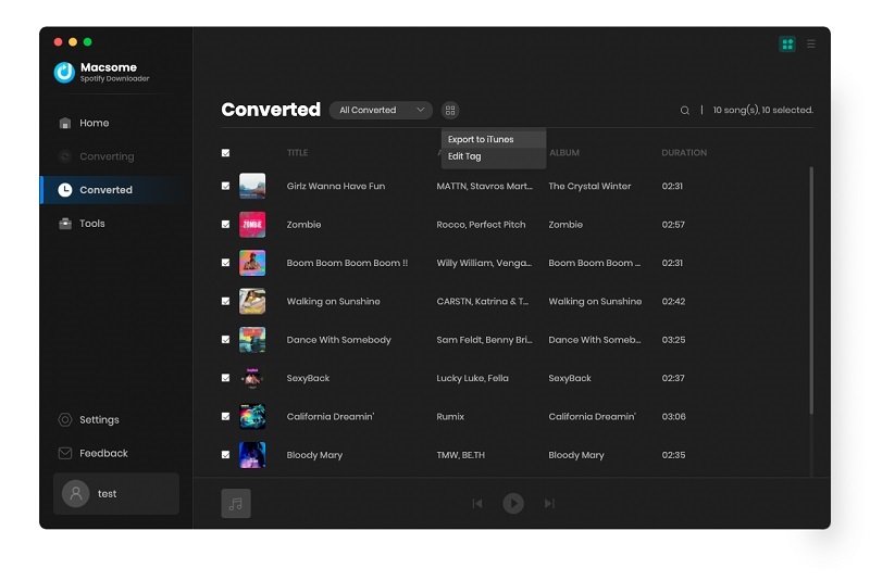 export Spotify music to Apple Music