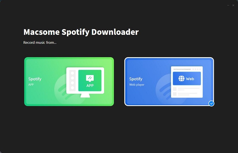 startup page of Spotify Downloader