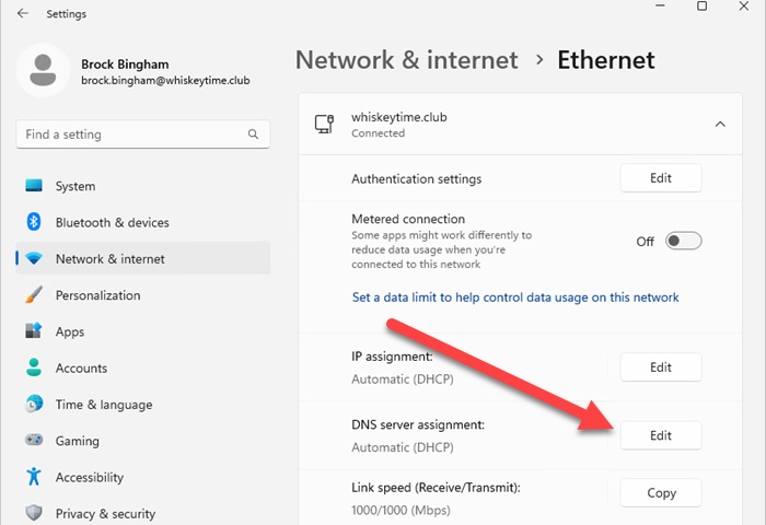 Change DNS Settings