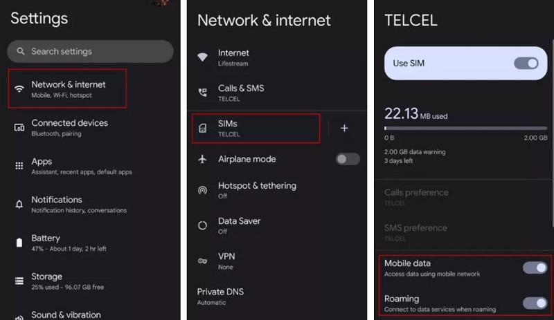 check internet connection Android