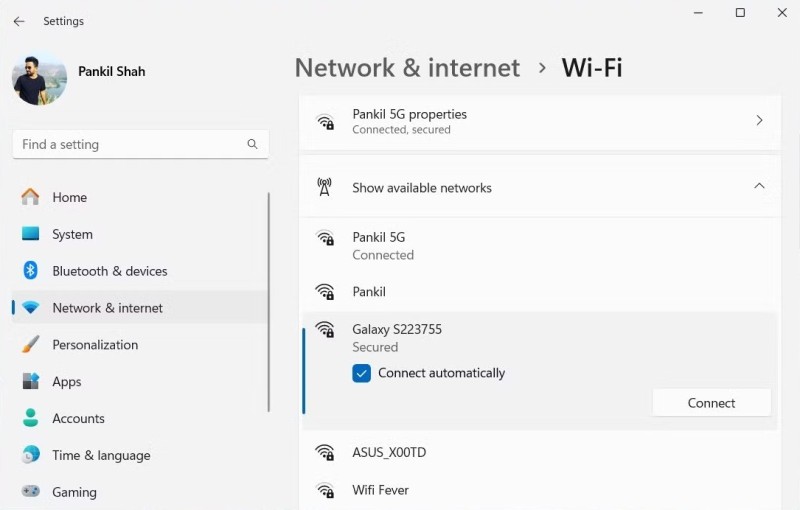 Use a mobile hotspot on a desktop computer