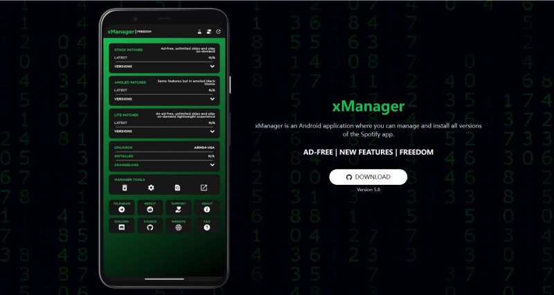 Free xManager Spotify Premium APK