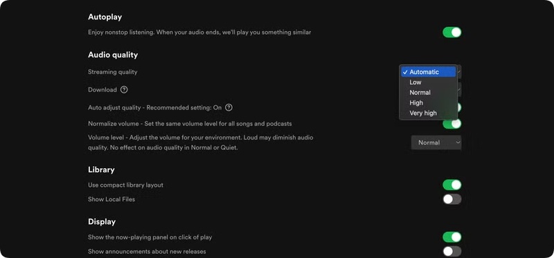 Enable High-Quality Streaming on Spotify