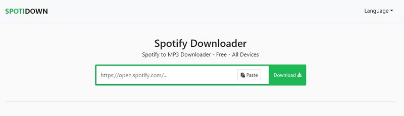 SpotiDown Spotify MP3 Downloader