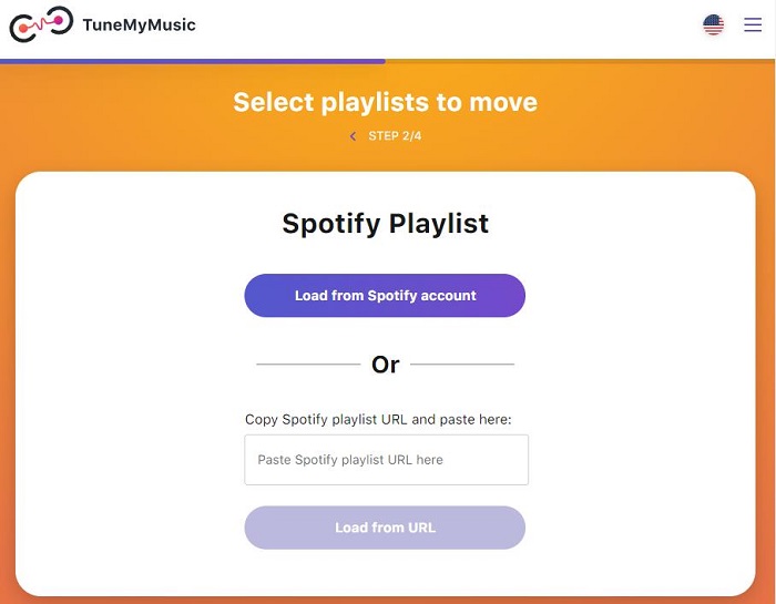 Move Spotify playlist to YouTube Music TuneMyMusic