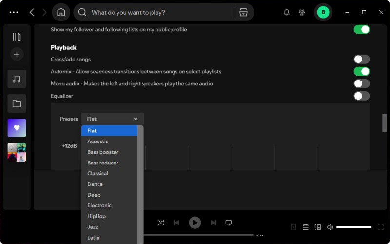 Use Spotify Equalizer on Desktop