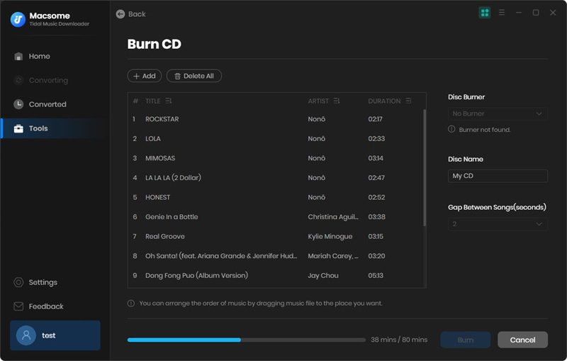 burn cd