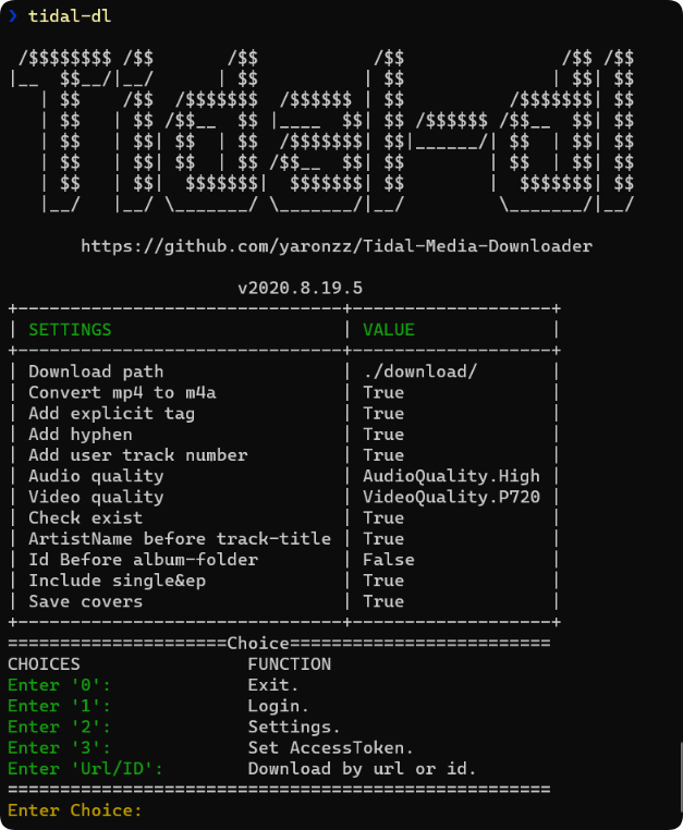 Tidal-DL Music Downloader