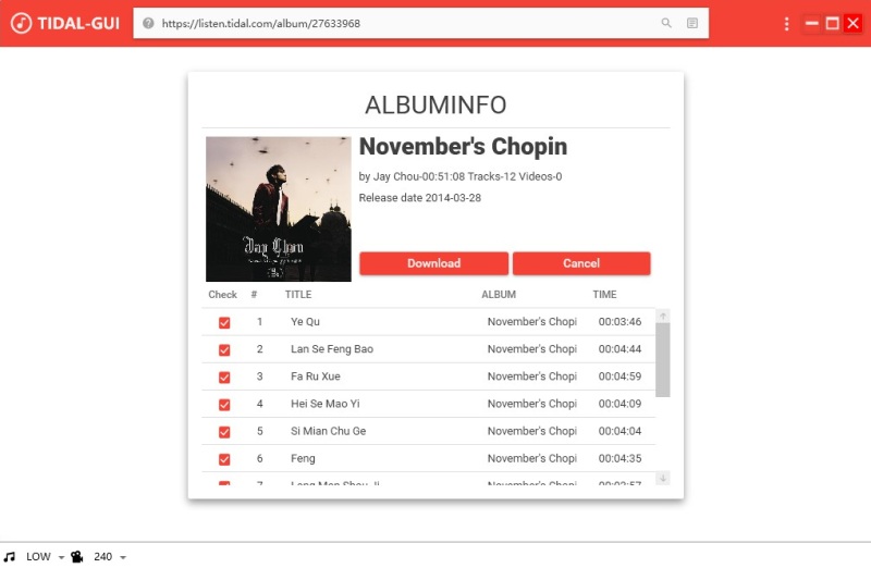 Tidal GUI Ripper
