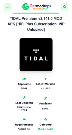 Tidal Premium APK