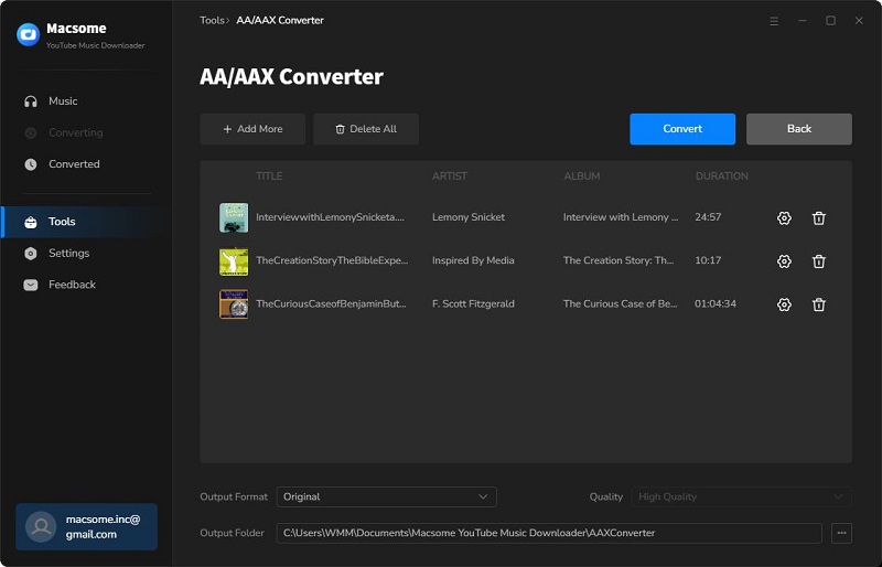 AA/AAX Converter