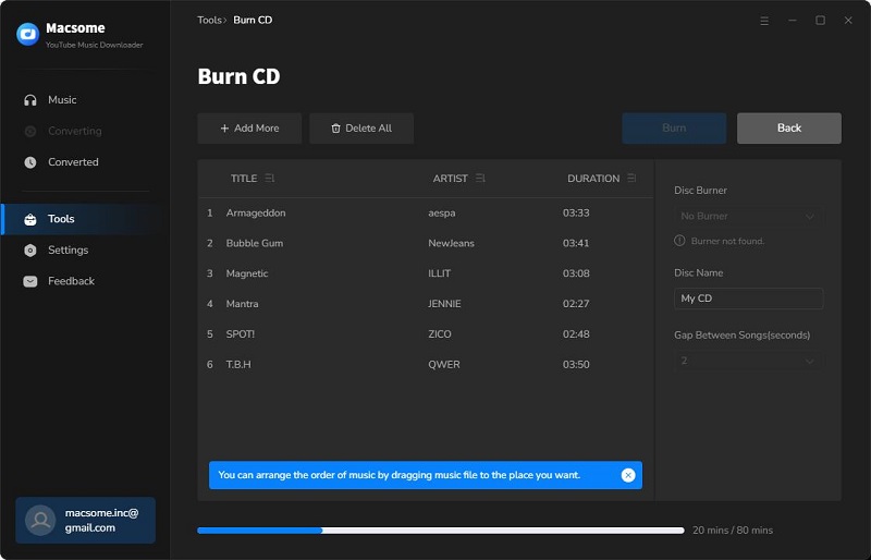 burn cd