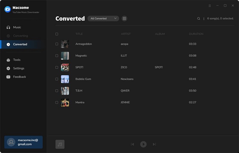 find the downloaded YouTube Music files on your computer