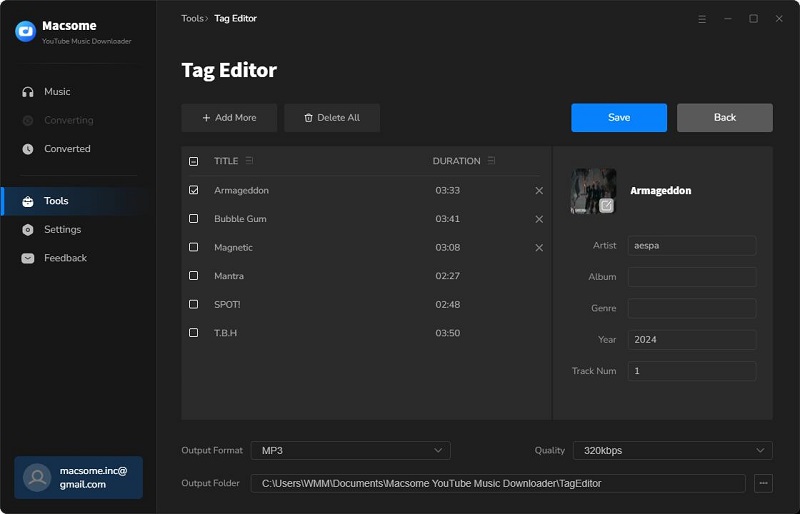 tag editor