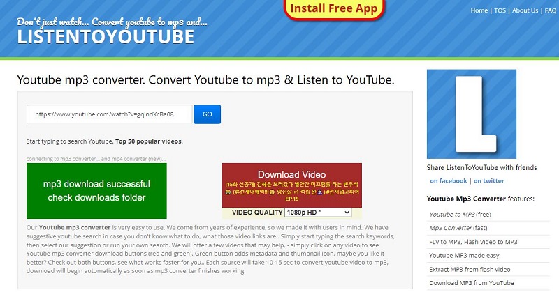 ListentoYouTube YouTube MP3 Converter