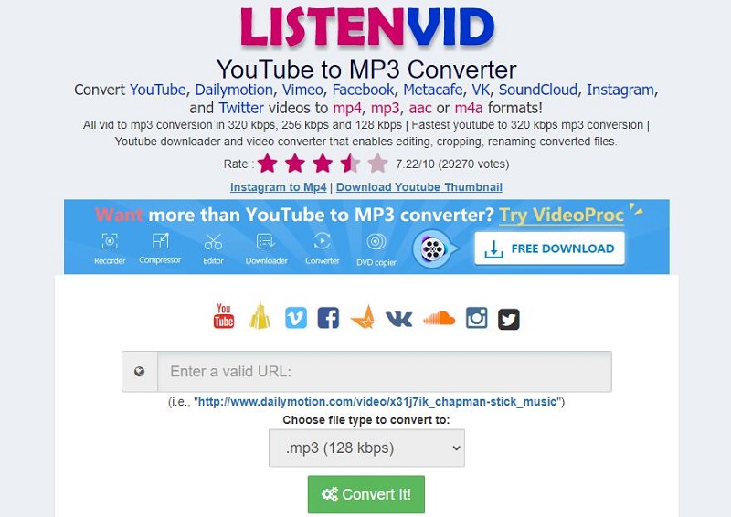 Detailed List]  to MP3 256 Kbps Desktop and Online Downloaders