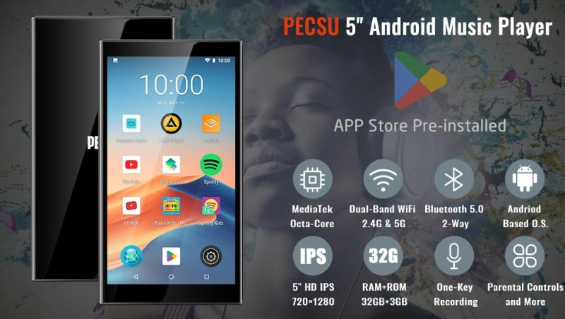 The PECSU G5 MP3 player