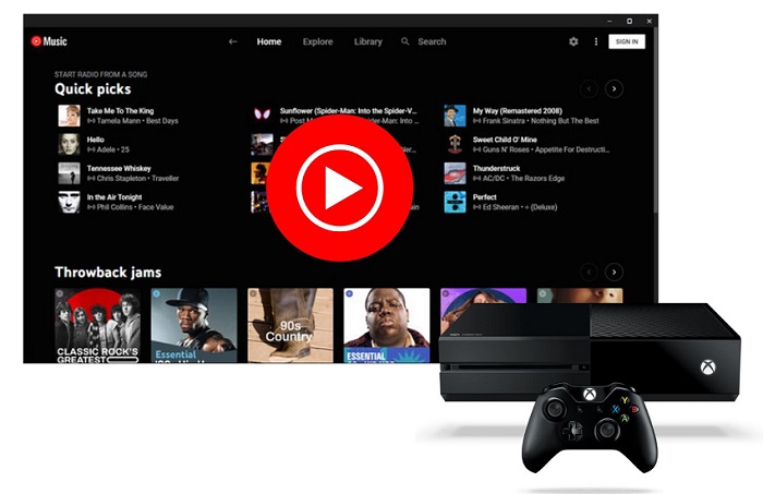 listen to youtube music on xbox one