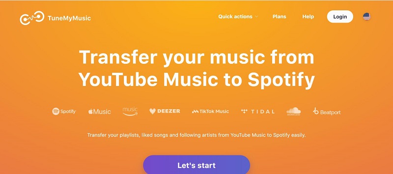 transfer youtube playlists to Spotify via Tune my music